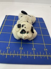 Vintage 1991 Hasbro Puppy Surprise Replacement Baby White Black Dog Plush