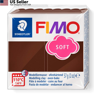 Staedtler FIMO Soft Polymer Clay - -Oven Bake 57 g (Pack of 1), chocolate