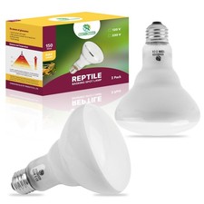 150W Reptile Heat Lamp Bulb 2 Pack,Basking Spot Lamp Bulb for Reptiles Amph...