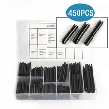 Roll Pin Assortment Set, Slotted Metric Spring Pins Split Expansion Pins