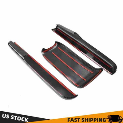 #ad Center Console Armrest Box Cover Set Carbon Fiber For 2016 2021 Honda Civic $22.88
