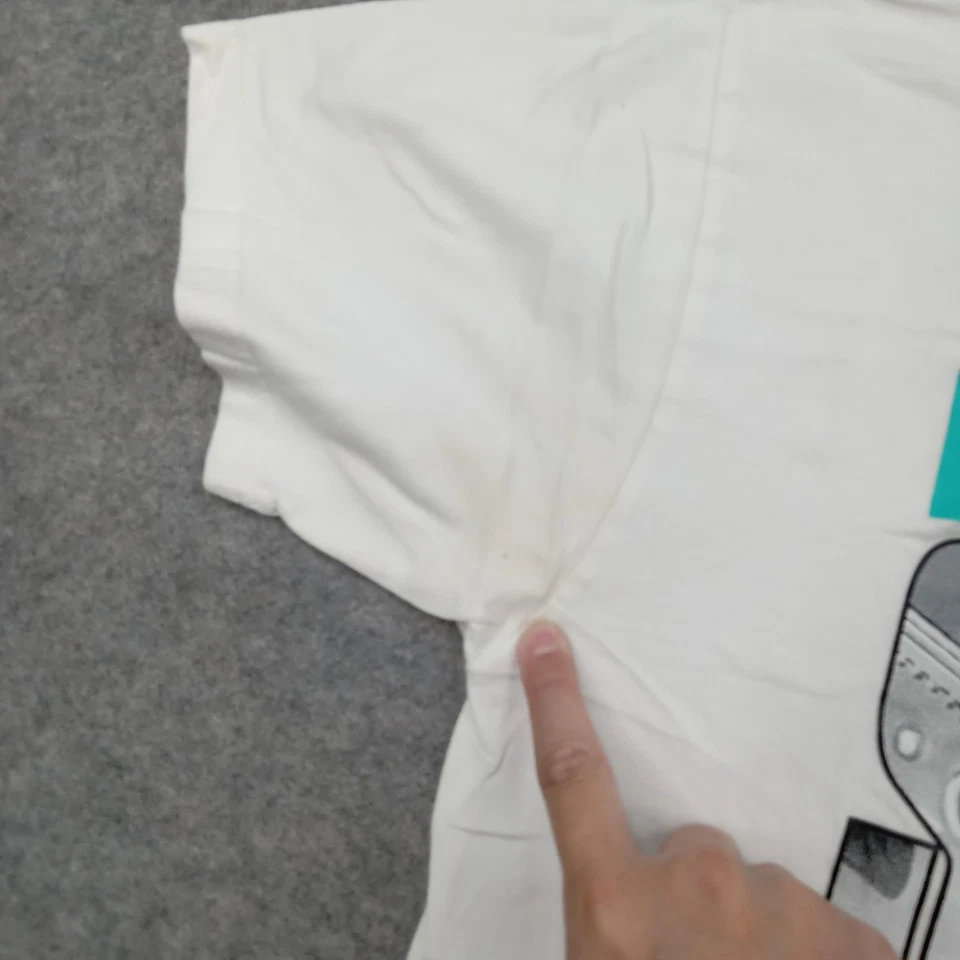 Surf Style Shirt Mens Large White Graphic Tee T-Shirt Florida South Beach Miami - Image 4 of 4