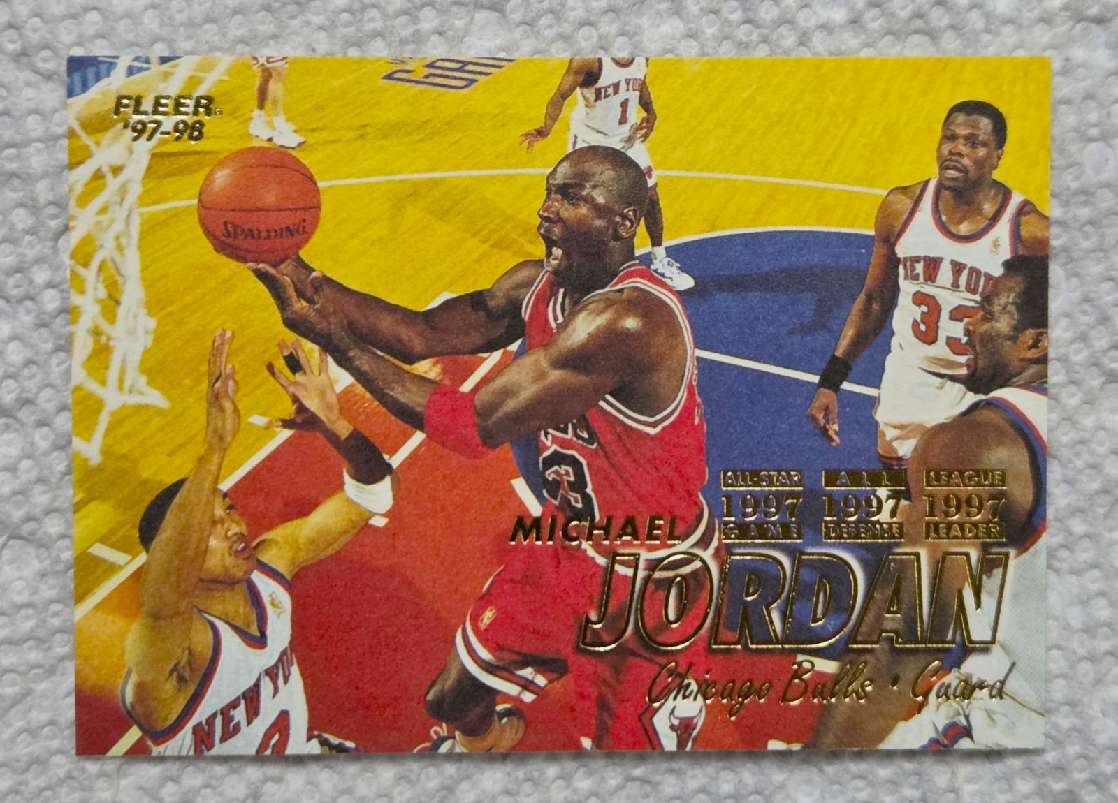 MICHAEL JORDAN 1997-98 Fleer basketball card #23 Chicago Bulls NBA THE GOAT