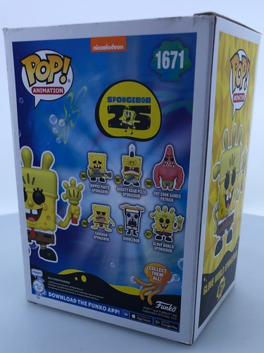 Funko Pop! Animación: Bob Esponja Pantalones Cuadrados 25º - Guante Mundo Bob Esponja DAÑADO - Imagen 8 de 14