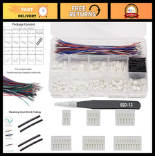 1.25mm JST Connector Kit - 28AWG Pre-Crimped Cables Multi-Pin Housing for 3D P