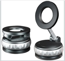 Vacuum Magnetic Phone Holder for Car   360  Adjustable Suction Cup - Black