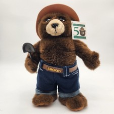 Vintage 1994 Smokey Bear 50th Anniversary Plush IBIT Denim Jeans Shovel NWT