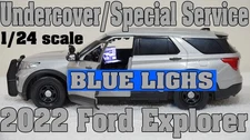 1/24 Silver Undercover 2022 Explorer Lights and Siren SEE DESCRIPTION!