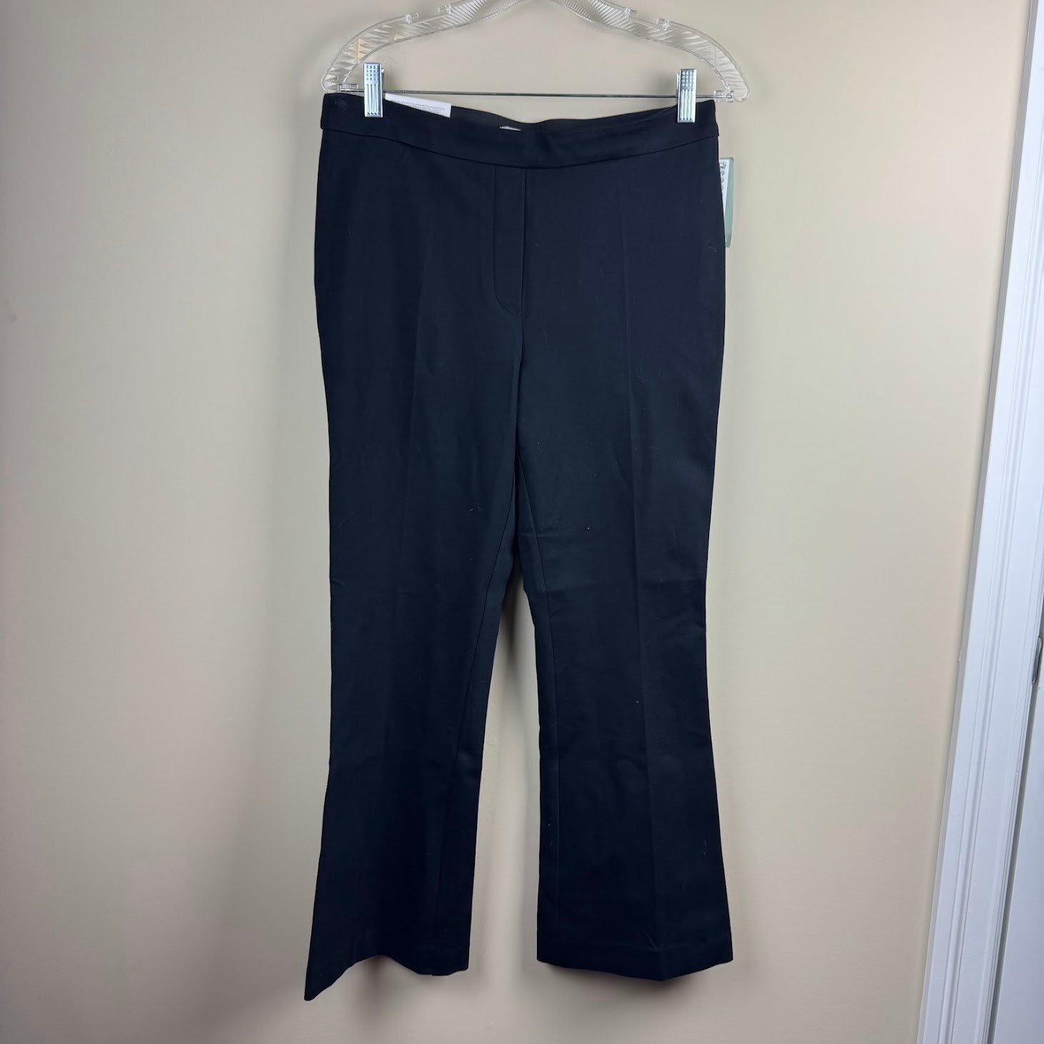 H&M Black High Waisted Bootcut Ankle Length Trousers Size Medium NWT