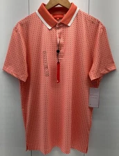 Redvanly Men’s Divine Performance Golf Polo Shirt - Coral - Size Small NWT $110