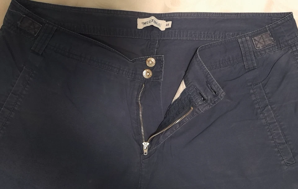 Damen Capri-Hose "Multiblu", 3/4- Bein, Gr. 44, Farbe Blau - Bild 3 von 4