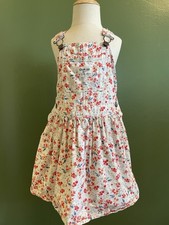 Oshkosh Floral Overall Dress Toddler Size 5 100 cotton