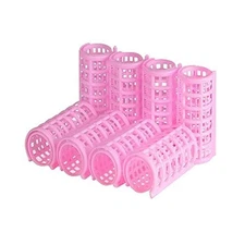 8 Pcs Plastic Hair Rollers Home DIY Styling Tools 1 Count (Pack of 1) 