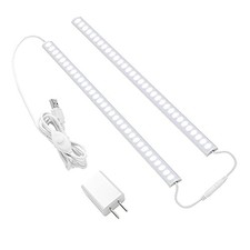 Plug-in Under Cabinet Lighting, 2pcs 12 Inch Dimmable 2 12 Inch Cold White