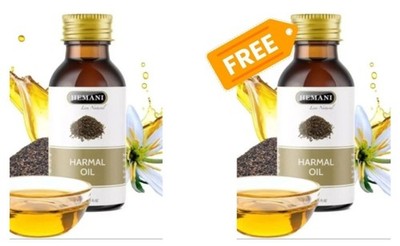 HEMANI Harmel Oil  (30ml) 100% Natural  Buy ONE Get One FREE 