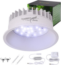 UVB Light for Reptiles, UVA UVB Reptile Light Fixture with Timer LED UVB Bulb fo
