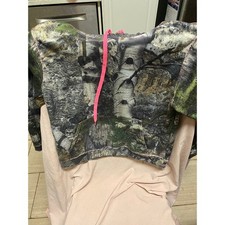 Camouflage Kids Hunter Camo Mossy Oak Pull-Over Hoodie Size Medium