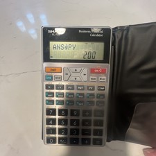 Sharp EL-738 Financial Calculator Working Bus...