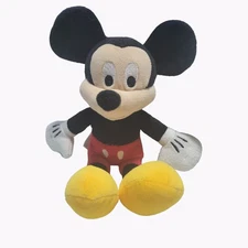 Disney Classic Mickey Mouse Red Pants Yellow Shoes Stuffed Animal Just Play Toy