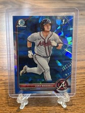 2022 Bowman - Chrome Prospects Luke Waddell Sapphire #BCP-48 1st Bowman RC