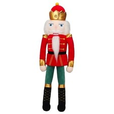 20 Inch Christmas Nutcracker Stuffed Plush Nutcracker Doll Soldier Red Green