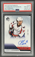 2015-16 SP Authentic Future Watch Chandler Stephenson Autograph /999 RC PSA 8