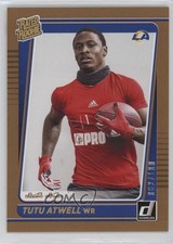 2021 Panini Donruss Rated Rookie Portrait Studio Series 62/100 Tutu Atwell 1i0n