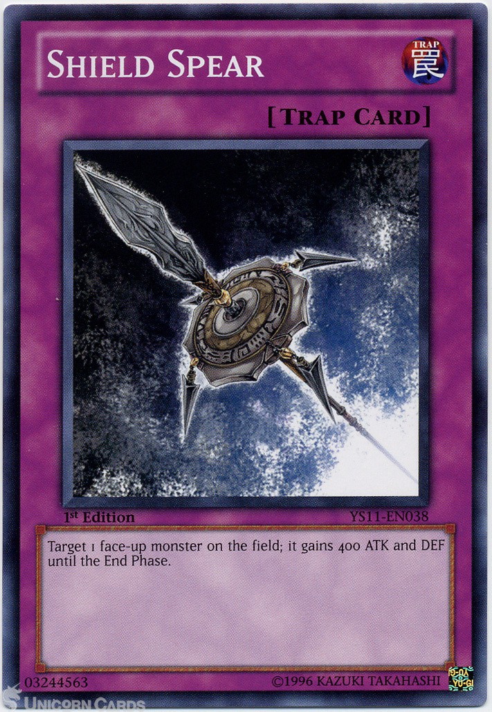 YS11-EN038 Shield Spear 1st Edition Mint YuGiOh Card
