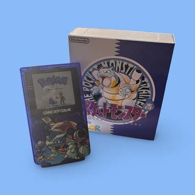   Blastoise Game Boy Color   Backlit 25% Larger LCD + Custom Gift Box