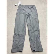 NEW Lacoste Sport Track Pants Gray Nylon Elastic Waist Zip Ankle Youth 16A 16YR