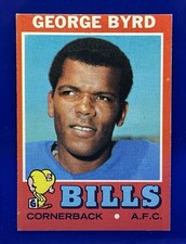 1971 TOPPS # 58 GEORGE BYRD BUFFALO BILLS FREE SHIPPING