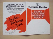 Programme Mermaid Theatre London Every Good Boy Deserves Favour 1978