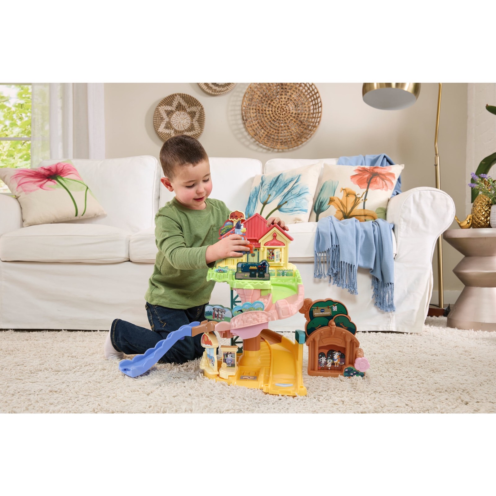 VTech, Road Trip Electronic Playset, Includes Heeler 4WD Car and a Bonus Bingo