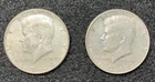 1964 P & D - Set of 2 - 90% Silver John F Kennedy Half Dollars