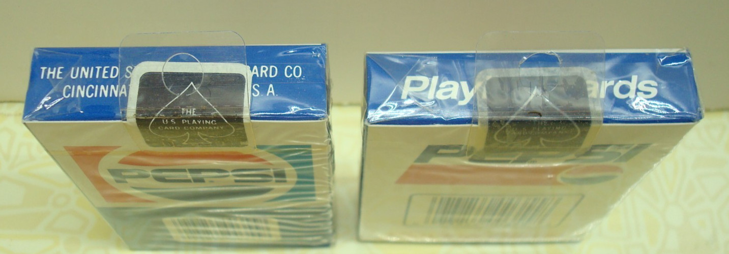 Pepsi Plastic Coated Playing Cards (Set of 2) The US Playing Card Co. Sealed NOS