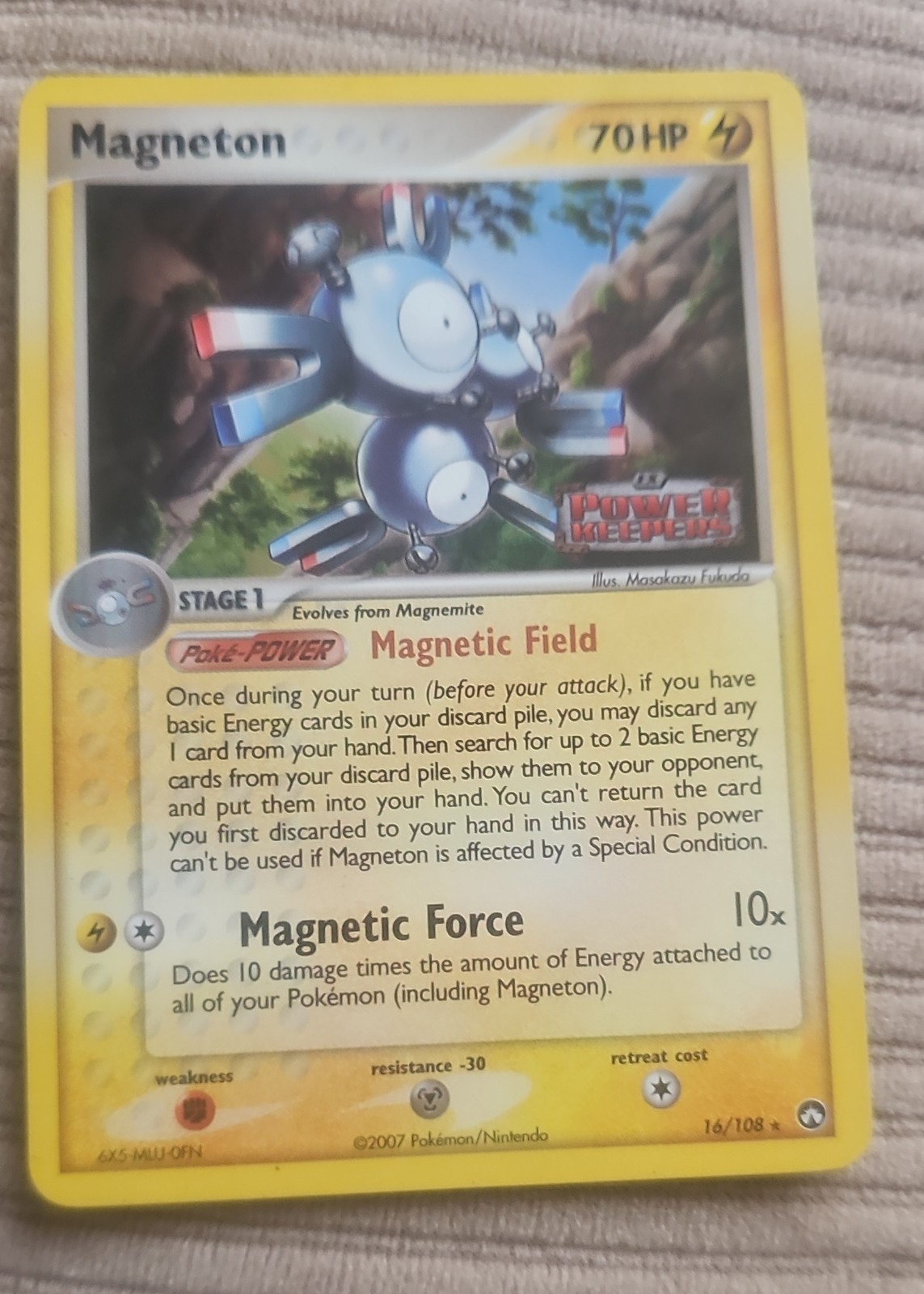 Magneton 16/108 Power Keepers Reverse Holo