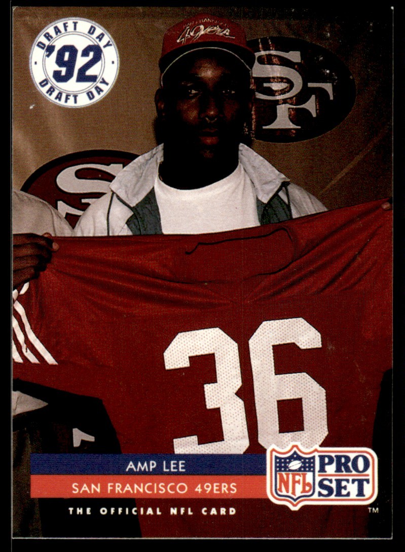 1992 Pro Set Amp Lee RC San Francisco 49ers #29 21389