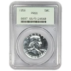 1956  Type 2 Franklin Half-Dollar OGH 50c PCGS PR 66
