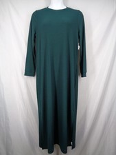 Old Navy Green Ribbed Knit Maxi Shift Dress Size XL New
