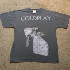 Camisa Coldplay Vintage A Rush Of Blood To The Head Álbum Gris Talla M 2002
