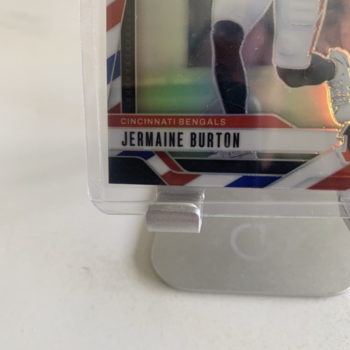 2024 Panini Prizm Football Jermaine Burton Rc Rookie Red White Blue Prizm #350 - Picture 5 of 6