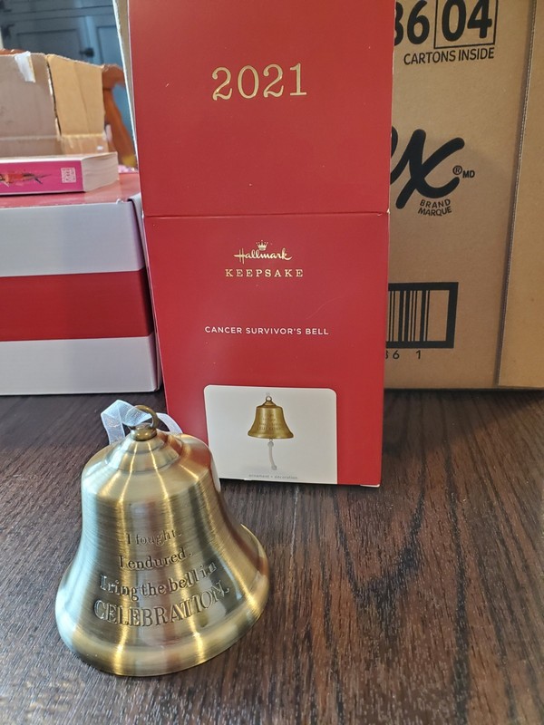 Hallmark Keepsake 2021 Cancer Survivors Bell. Mint Condition.
