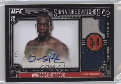 2016 Topps Museum Collection Gold 7/25 Ovince St Preux Saint #SDRA-OS Auto yl8