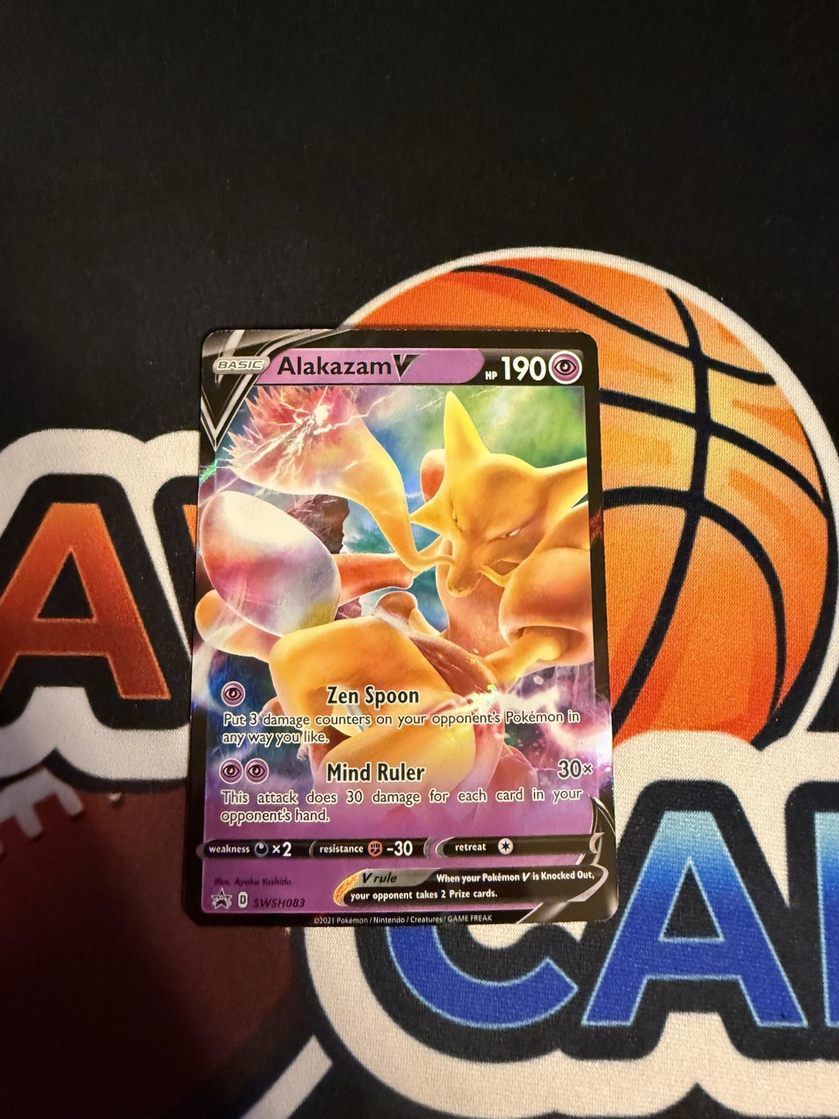 Pokémon TCG Alakazam V SWSH Black Star Promos SWSH083 Holo Promo NM