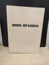 LIBRO MANUALE DELL'ARCHITETTO Ottimo! SPEDIZIONE TRACCIATA INCLUSA!!!