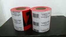 C.H.Hanson Co. 16114 Danger Lead Hazard Tape 3"x 200', 2 per order,FREE SHIPPING