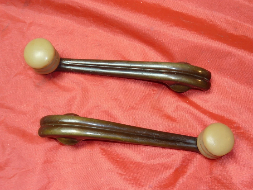 Nuevo de Lote Antiguo 1938 Ford Coche Marrón Ventana Manivela Perilla 38 Ford Deluxe Modelo 81 A Original Foto 2 de 4