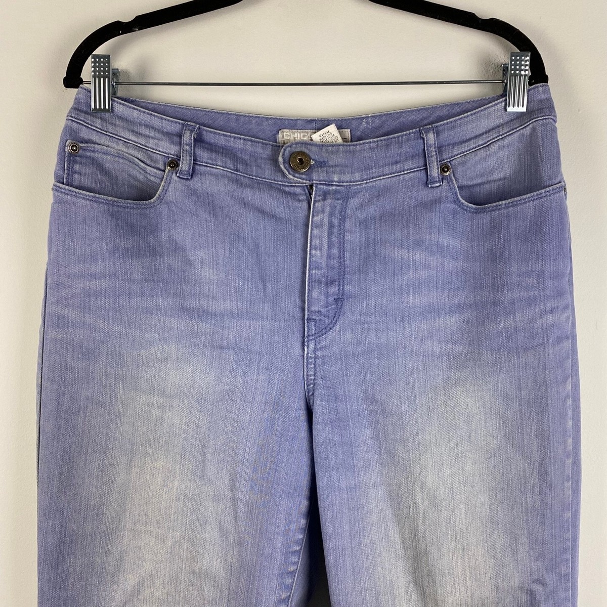 Jeans CHICO'S PLATINUM Slim Leg Bleu – Taille 1 (32x30), état Comme Neuf