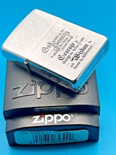 Genuine Brand New 2003 ZIPPO Lighter Very Rare SERENITY PRAYER Brushed Chrome