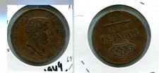 1839 STATI ITALIA REGNO DELLE 2 SICILIE MONETA 10 TORNASI XF PICCOLO FORO 1949T